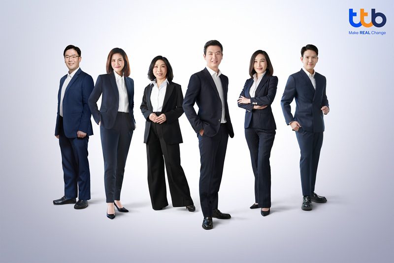 ทีทีบี ปรับทัพครั้งสำคัญ เปิดตัว 6 ผู้บริหารรุ่นใหม่ เสริมแกร่งทุกมิติตอบโจทย์ทั้งลูกค้าบุคคลและลูกค้าธุรกิจ เดินหน้าสู่ธนาคารที่ลูกค้าชื่นชอบและบอกต่อ