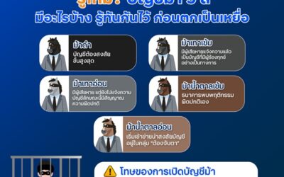 ทีทีบี ชวนเข้าใจบัญชีม้า 5 สี พร้อมข้อควรระวัง และบทลงโทษที่ไม่ควรมองข้าม