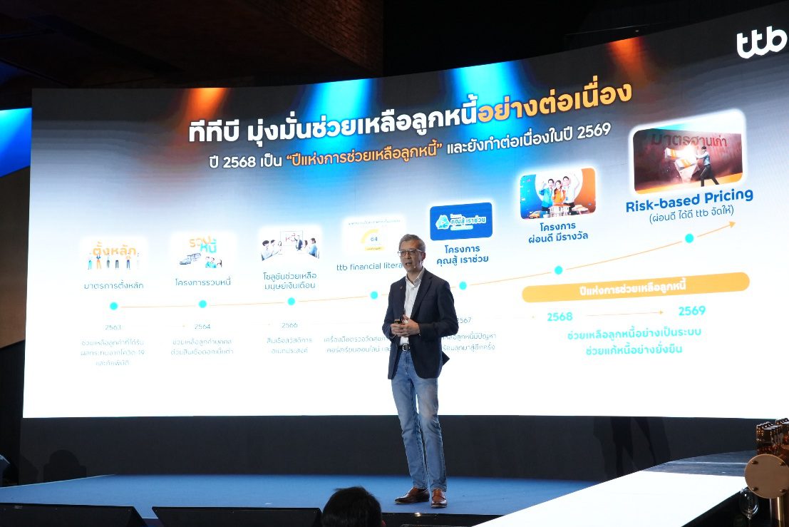 ทีทีบี ประกาศกลยุทธ์ ปี 2569 “Empower Your REAL Change” 
เดินหน้ายกระดับ 3+ เพื่อชีวิตทางการเงินที่ดีขึ้นของคนไทย
