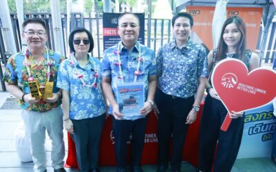 เอไอเอ ประเทศไทย ร่วมรณรงค์ความปลอดภัยการเดินทางและการส่งเสริมการประกันภัย ในช่วงเทศกาลสงกรานต์