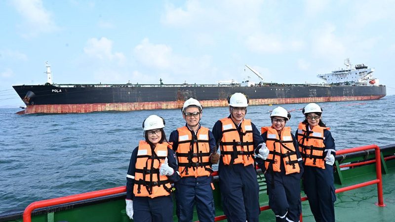 บางจากฯ แจ้งเรือขนส่งน้ำมันดิบจากตะวันออกกลางถึงท่าเรือโรงกลั่นน้ำมันบางจาก ศรีราชา
ดำเนินการผลิตตามแผน เพื่อส่งมอบผลิตภัณฑ์ให้ผู้บริโภคอย่างต่อเนื่อง