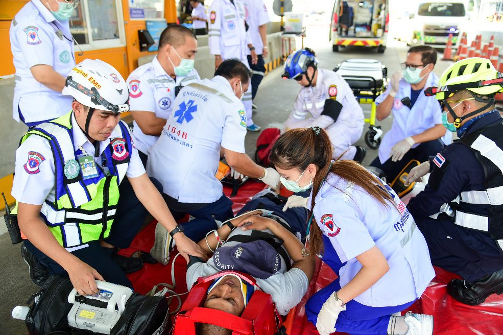 กทพ. บูรณาการฝึกการกู้ภัยและการให้ความช่วยเหลืออุบัติเหตุร้ายแรงบนทางพิเศษ 