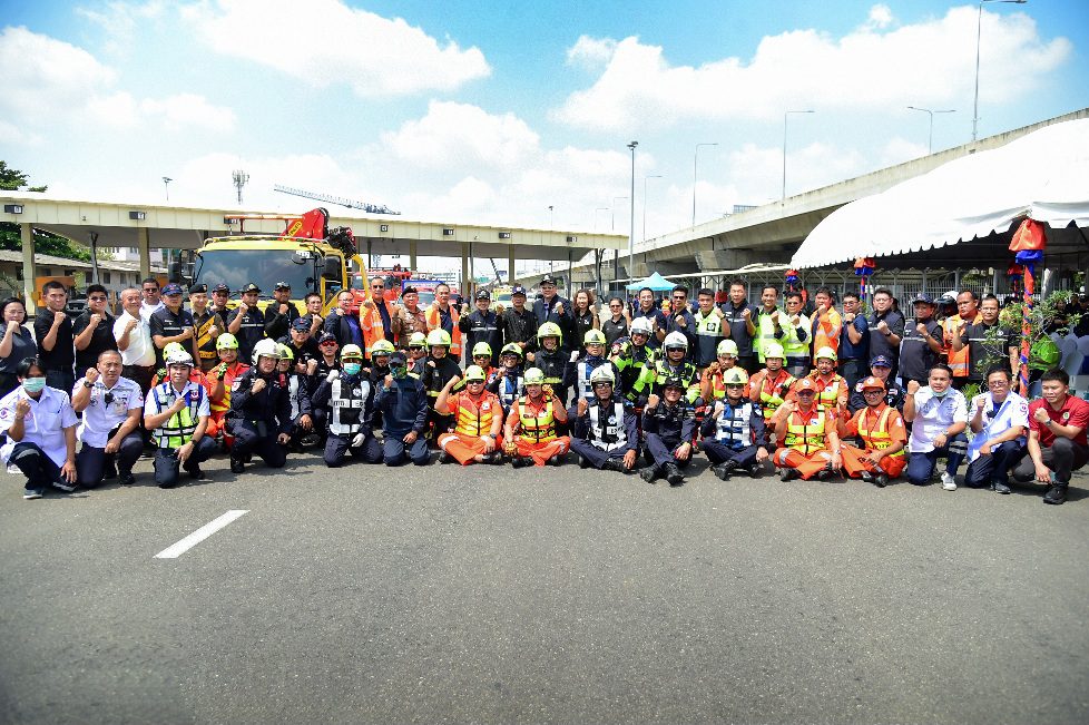 กทพ. บูรณาการฝึกการกู้ภัยและการให้ความช่วยเหลืออุบัติเหตุร้ายแรงบนทางพิเศษ 