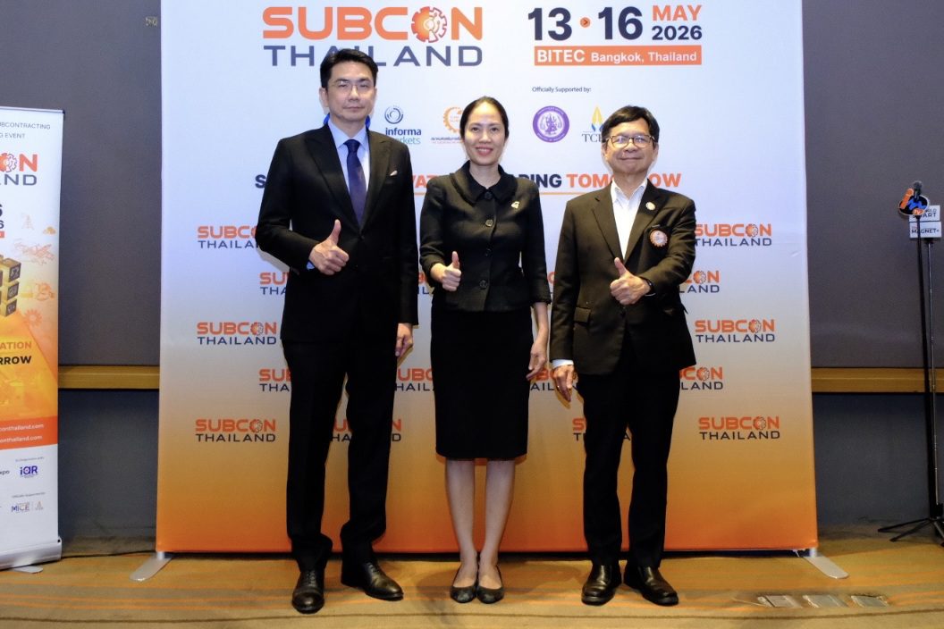 “SUBCON Thailand 2026 เดินหน้าสร้างโอกาสผู้ประกอบการไทย เชื่อมสู่ Supply Chain โลก 
รับเม็ดเงินลงทุนทะลุ 1.87 ล้านล้านบาท”
บีโอไอ ผนึกกำลัง สมาคมส่งเสริมการรับช่วงการผลิตไทย และ อินฟอร์มา มาร์เก็ตส์ ยกระดับอุตสาหกรรมไทย
สู่เวทีโลก ผ่านกิจกรรมสำคัญ ที่งาน SUBCON Thailand 2026
