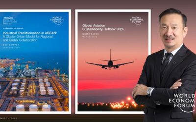 World Economic Forum เผยแพร่รายงาน 2 ฉบับด้านการเปลี่ยนผ่านสู่ Net Zero CEO กลุ่มบริษัทบางจากชี้การเปลี่ยนผ่านต้องอาศัยความร่วมมือระดับภูมิภาค พร้อมสะท้อนบทบาท SAF และการปรับตัวของอุตสาหกรรมการบิน