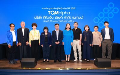 ผู้ถือหุ้น TQM ไฟเขียว ทุกวาระ AGM 2569 ผ่านฉลุย เคาะจ่ายปันผลรวม 0.60 บ./หุ้น แต่งตั้งกรรมการใหม่ – ชูกลยุทธ์ Jump+ อัพรายได้ปี 2571