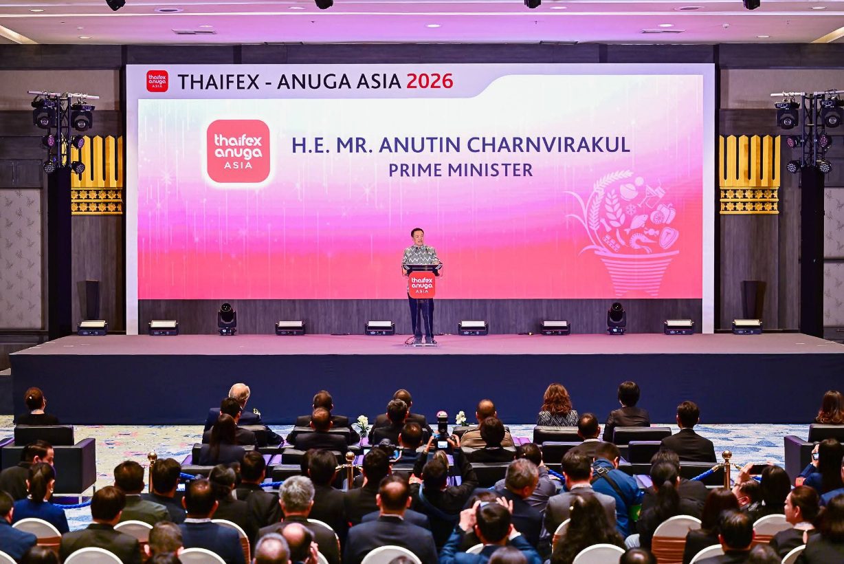 นายกรัฐมนตรี เปิดเวที THAIFEX – ANUGA ASIA 2026 ต้อนรับผู้ซื้อ 130 ประเทศทั่วโลก ปักหมุดไทยเป็นศูนย์กลางการค้าอาหารโลก คาดเงินสะพัดกว่า 130,000 ล้านบาท