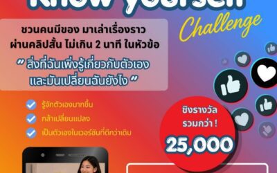 มูลนิธิเอสซีจี ชวนคนรุ่นใหม่ประกวดคลิปสั้น “Know Yourself Challenge” ส่งต่อเรื่องเล่าที่อาจเปลี่ยนชีวิตใครอีกหลายคน