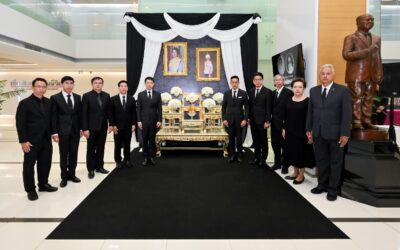 เมืองไทยประกันชีวิต ร่วมแสดงความอาลัยเบื้องหน้าพระรูปสมเด็จพระเจ้าลูกเธอ เจ้าฟ้าพัชรกิติยาภา นเรนทิราเทพยวดี กรมหลวงราชสาริณีสิริพัชร มหาวัชรราชธิดา