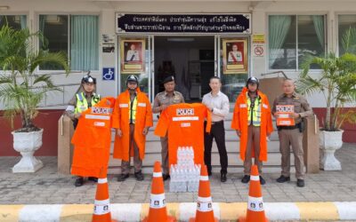 วิริยะประกันภัย มอบเสื้อกันฝนสะท้อนแสง สภ.คำเขื่อนแก้ว เสริมประสิทธิภาพงานจราจรช่วงฤดูฝน