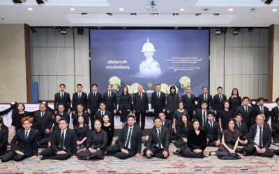 ไทยประกันชีวิตจัดพิธีถวายความอาลัยและน้อมสำนึกในพระกรุณาธิคุณอันหาที่สุดมิได้ถวายแด่ สมเด็จพระเจ้าลูกเธอ เจ้าฟ้าพัชรกิติยาภา นเรนทิราเทพยวดีกรมหลวงราชสาริณีสิริพัชร มหาวัชรราชธิดา