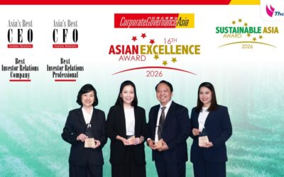 ไทยออยล์คว้า 5 รางวัลยอดเยี่ยมแห่งเอเชีย จากงานประกาศรางวัล “Asian Excellence Award 2026”